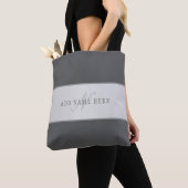 Eleganter Name & Monogramm-Buchstabe (oder anderer Tasche (Von Nahem)