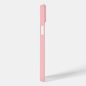 Eleganter Name Monogramm | Hellrosa Case-Mate iPhone Hülle (Rückseite / Rechts)