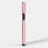 Eleganter Name Monogramm | Hellrosa iPhone Hülle (Rechte Seite)