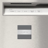Eleganter Name & Monogramm-Schriftzug (oder andere Magnet (In Situ (Geschirrspüler))