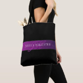 Eleganter Name & monogrammierte Initiale/n Tasche (Von Nahem)