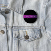 Eleganter Name & monogrammiertes Initial/Initialen Button (Beispiel)