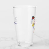 Eleganter Name, Papier gequillt Paisleys 16oz Pint Glas (Links)