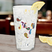 Eleganter Name, Papier gequillt Paisleys 16oz Pint Glas