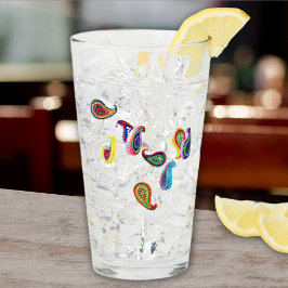 Eleganter Name, Papier gequillt Paisleys 16oz Pint Glas