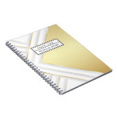 Eleganter Name Personalisiert Notizblock (Rechte Seite)