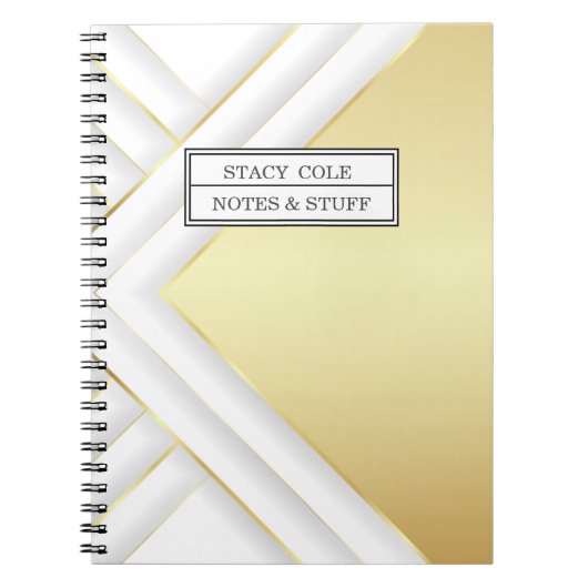 Eleganter Name Personalisiert Notizblock (Vorderseite)