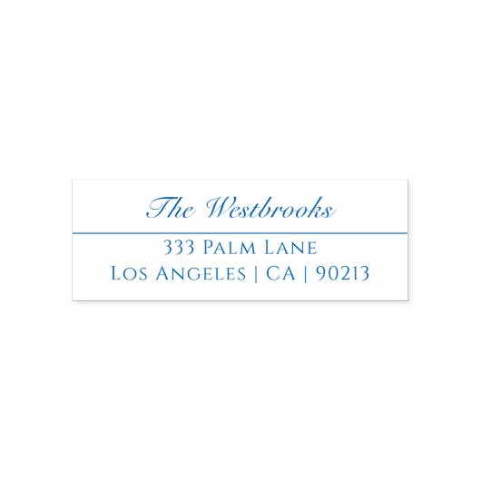 Eleganter Name und Adresse Permastempel (Design)