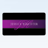 Eleganter Name und Mit Monogramm Initial/s Adressaufkleber