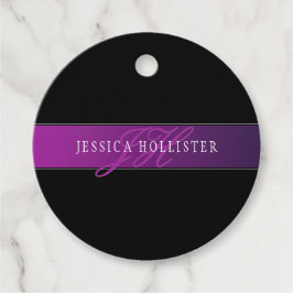 Eleganter Name und Mit Monogramm Initial/s Geschenkanhänger