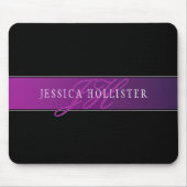 Eleganter Name und Mit Monogramm Initial/s Mousepad (Vorne)