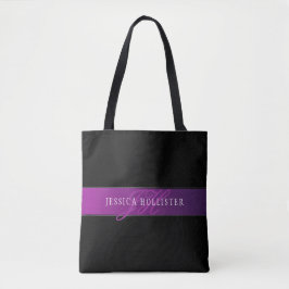 Eleganter Name und Mit Monogramm Initial/s Tasche
