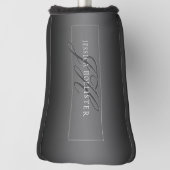 Eleganter Name und Mit Monogramm Initialen | Schwa Golf Headcover (Rotieren 90)