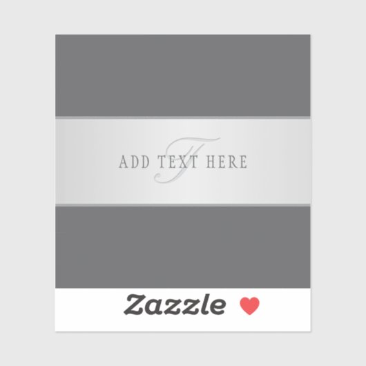 Eleganter Name und Monogrammschrift (oder anderer Aufkleber (Blatt)