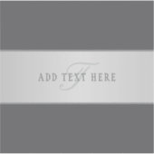 Eleganter Name und Monogrammschrift (oder anderer  Aufkleber (Vorderseite)