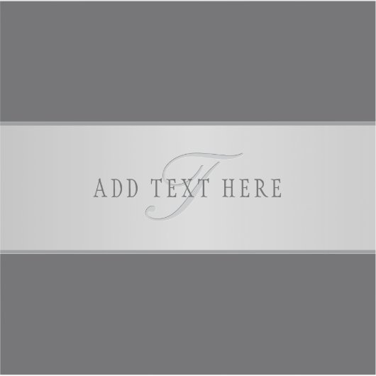 Eleganter Name und Monogrammschrift (oder anderer Aufkleber (Vorderseite)