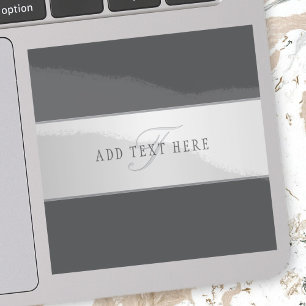 Eleganter Name und Monogrammschrift (oder anderer Aufkleber