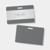 Eleganter Name und Monogrammschrift (oder anderer  Ausweis (Vorder- & Rückseite)