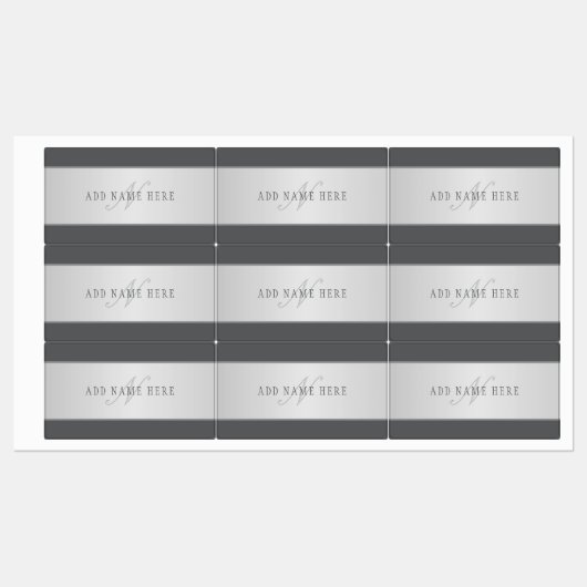 Eleganter Name und Monogrammschrift (oder anderer Etiketten (Blatt)