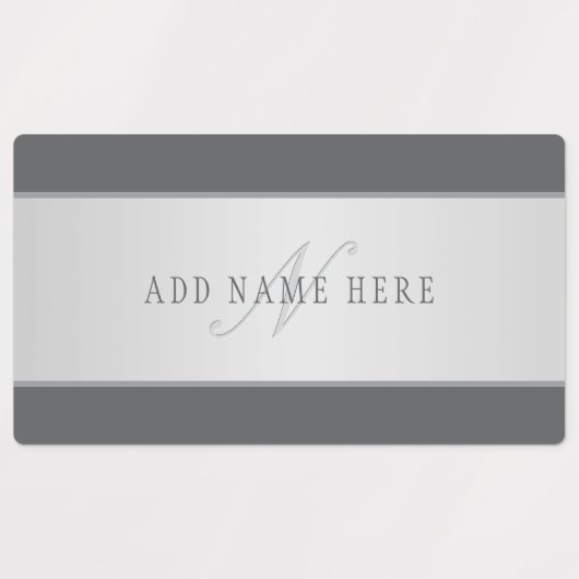 Eleganter Name und Monogrammschrift (oder anderer  Etiketten (Design 2)