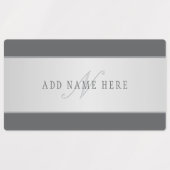 Eleganter Name und Monogrammschrift (oder anderer  Etiketten (Design 1)