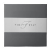 Eleganter Name und Monogrammschrift (oder anderer  Fliese (Vorderseite)