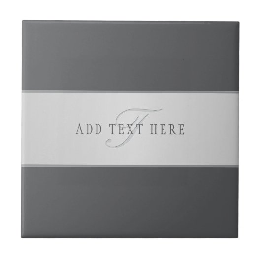 Eleganter Name und Monogrammschrift (oder anderer Fliese (Vorderseite)