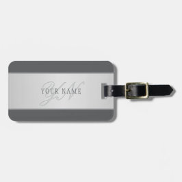 Eleganter Name und Monogrammschrift (oder anderer  Gepäckanhänger