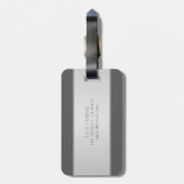 Eleganter Name und Monogrammschrift (oder anderer  Gepäckanhänger (Rückseite vertikal)