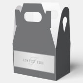 Eleganter Name und Monogrammschrift (oder anderer Geschenkschachtel (Geöffnet)