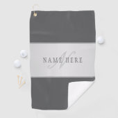 Eleganter Name und Monogrammschrift (oder anderer  Golfhandtuch (Insitu)