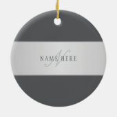 Eleganter Name und Monogrammschrift (oder anderer Keramik Ornament (Hinten)