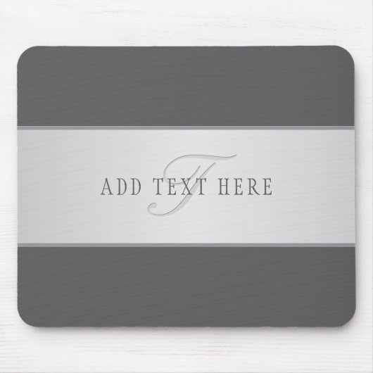 Eleganter Name und Monogrammschrift (oder anderer Mousepad (Vorne)