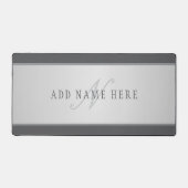 Eleganter Name und Monogrammschrift (oder anderer  Schreibtischunterlage (Vorderseite)