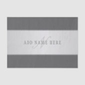 Eleganter Name und Monogrammschrift (oder anderer Seidenpapier (Vorderseite)