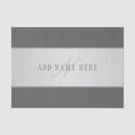 Eleganter Name und Monogrammschrift (oder anderer  Seidenpapier