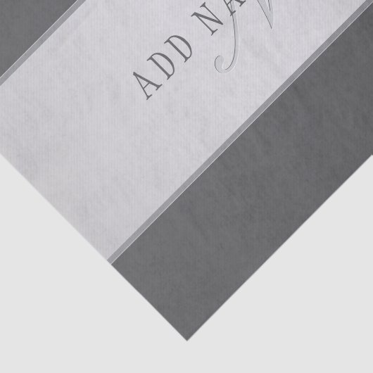 Eleganter Name und Monogrammschrift (oder anderer Seidenpapier (Ausschnitt)