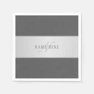 Eleganter Name und Monogrammschrift (oder anderer Serviette