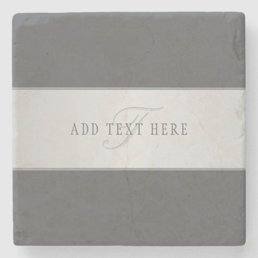 Eleganter Name und Monogrammschrift (oder anderer  Steinuntersetzer (Vorderseite)