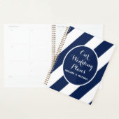 Eleganter Nautical Striped Wedding Planner Planer (Anzeige)