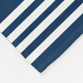 Eleganter Navy Custom Boat Name Anchor Fleecedecke (Ecke)