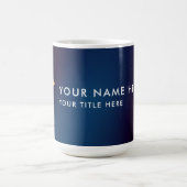 Eleganter Navy-Gold-Caduceus Arzt Kaffeetasse (Mittel)