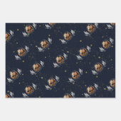 Eleganter Navy Gold Herzlichen Glückwunsch Abschlu Geschenkpapier Set (Vorderseite 2)