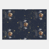 Eleganter Navy Gold Herzlichen Glückwunsch Abschlu Geschenkpapier Set (Vorderseite)