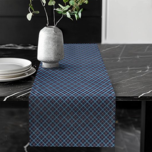 Eleganter Navy Karo Table Runner für Ansammlungen Großer Tischläufer