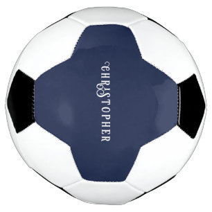 Eleganter Navyblauer Fußball mit individuellem Nam