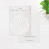 Eleganter Necklace White Wood Circle Display Holde (Schreibtisch)