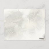 Eleganter Neon Gold rosa Marmor Sweet 16. Geburtst Postkarte (Rückseite)