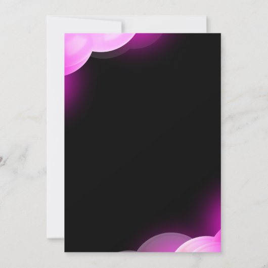 Eleganter Neon rosa Retro schwarz Sweet 16. Geburt (Rückseite)