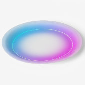 Eleganter Neon rosa Retro schwarz Sweet 16. Geburt Pappteller (Schrägansicht)